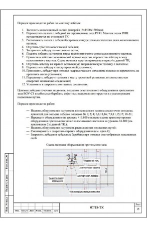 Образец технологической карты