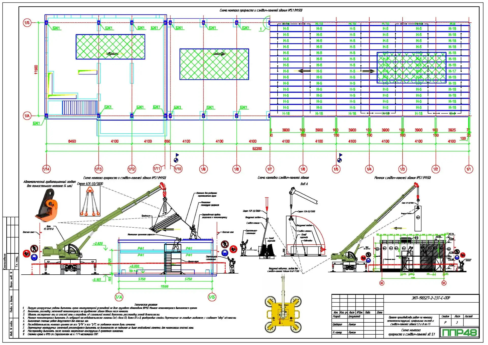 ППР на устройство профлиста