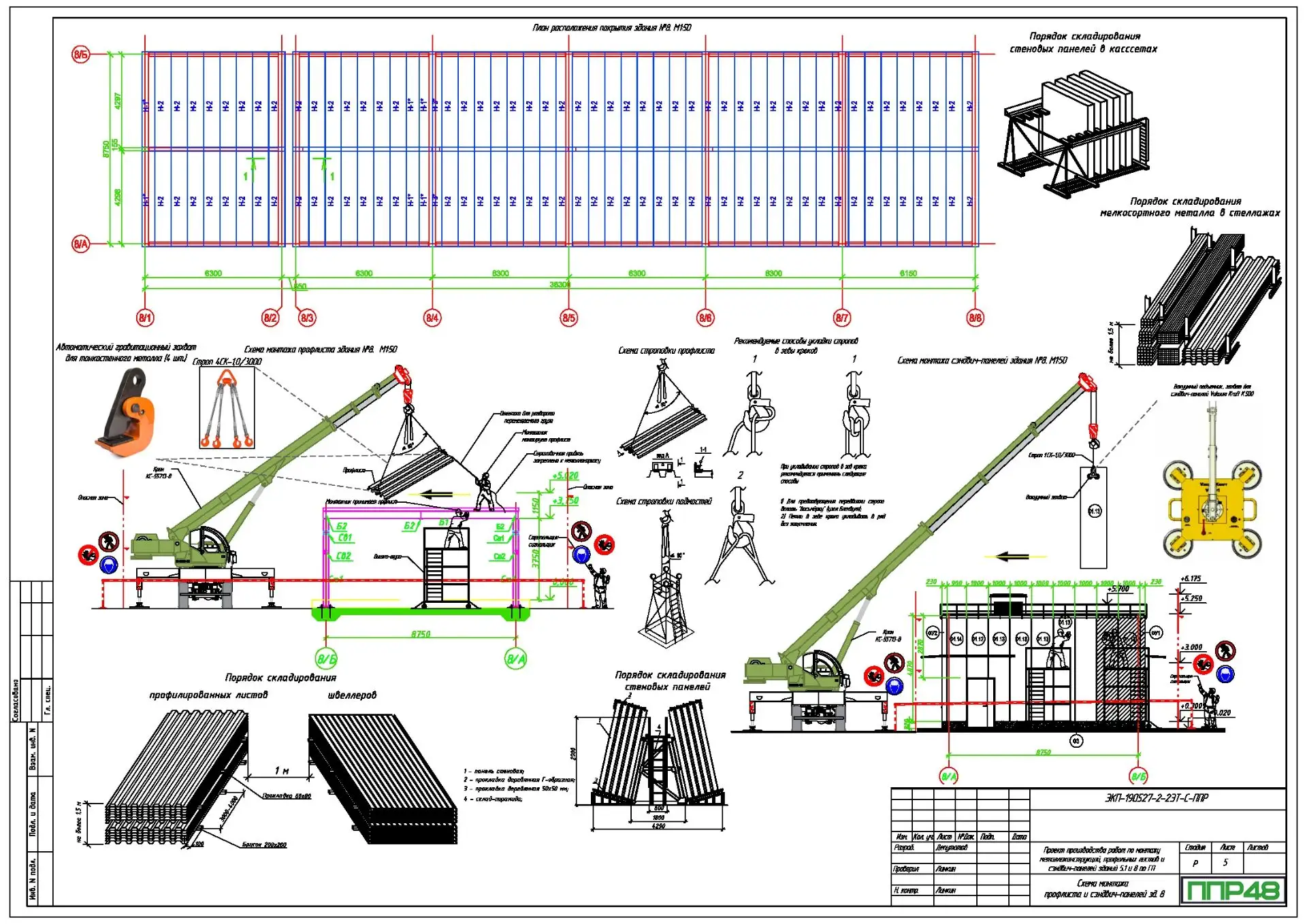ППР на устройство профнастила
